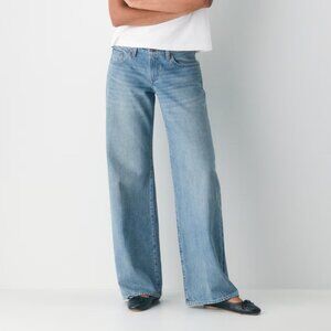 Denim Forum The 90's Low Rise Baggy Jeans in Women's Size 28 Wide Leg